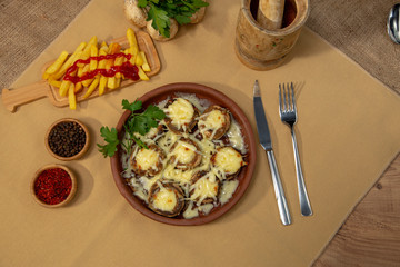 mussroom with cheese