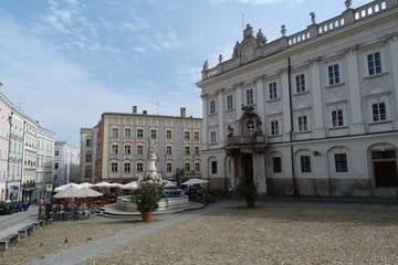 Fototapeta na wymiar Barockarchitektur Neue Residenz in Passau der Dreiflüssestadt
