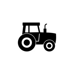 Tractor vector icon symbol. Flat Tractor icon for computer and mobile