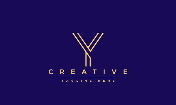 Y Logo Design modern and creative template. Y YY icon initials based Monogram and Letters in vector.