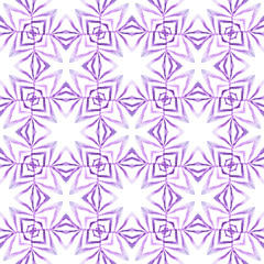 Hand painted tiled watercolor border. Purple 