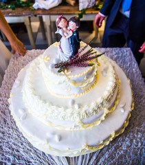 little newlyweds for the wedding cake