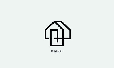 a line art icon logo of a house 