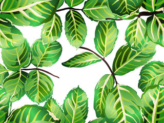 Leaves Seamless Pattern.