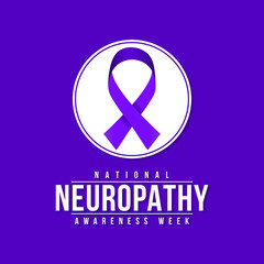 Vector illustration on the theme of National Peripheral Neuropathy awareness week observed in third full week of May.