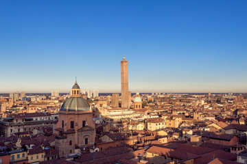 Fototapeta premium Aerial view of Bologna, Italy