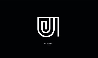 Alphabet letter icon logo U © iDESIGN_4U