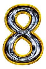 3D rendering, number eight 8.