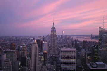 Fototapeta na wymiar View of the New York City skyline