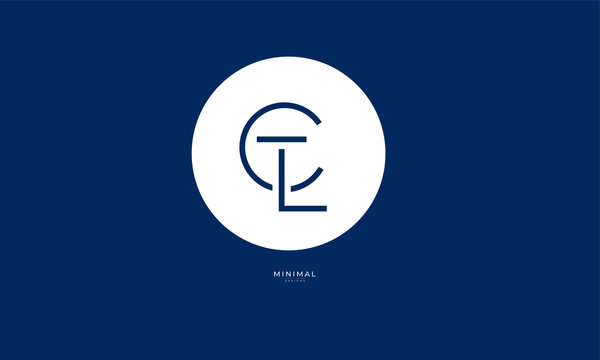 Alphabet letter icon logo CTL or LTC