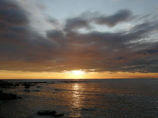 Obraz premium sunset over the sea