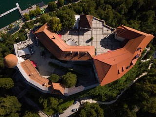Bled Lake Castle Slovenia Ljubljana Julian Alps Blejski Grad Europe Island Church Island Cliff