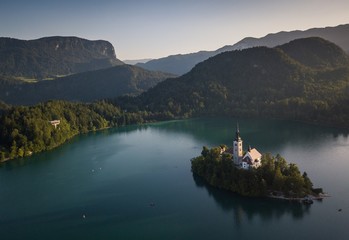 Bled Lake Castle Slovenia Ljubljana Julian Alps Blejski Grad Europe Island