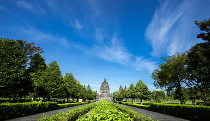 Prambanan is a 9th-century Hindu temple compound in Special Region of Yogyakarta, Indonesia, dedicated to the Trimūrti, the expression of God as the Creator, the Preserver and the Transformer