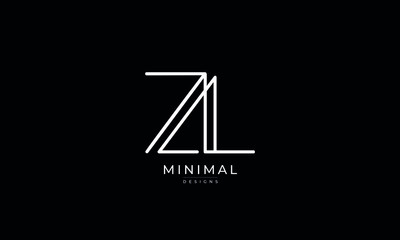 Alphabet letter icon logo ZL