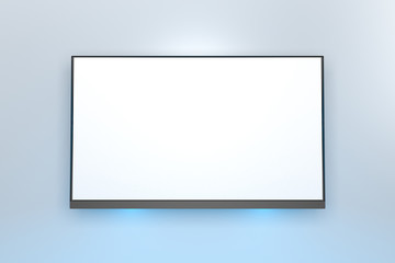 3D Rendering of Flat Screen TV Indoor