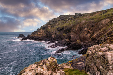 th crown tim mines at botallack cornwall england uk ruins 