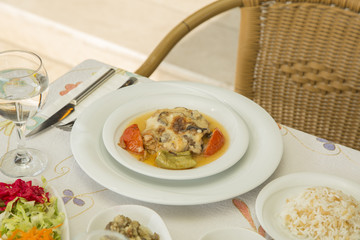 Turkish food from turkish cuisine
