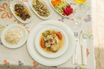 Turkish food from turkish cuisine
