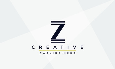 Z Logo Design modern and creative template. Z ZZ icon initials based Monogram and Letters in vector.