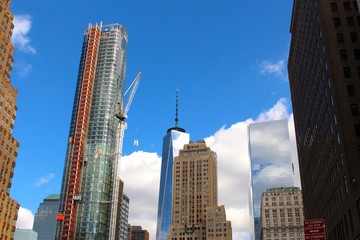 Construction of modern buildings New York