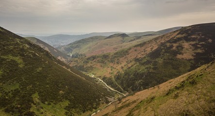 Carding Mill Valley Long Mynd Shropshire Hills Area Of Natural Outstanding Beauty England UK