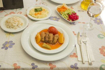 Turkish food from turkish cuisine