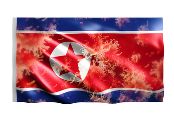 Covid-19 to Country flag North Korea