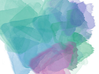 Abstract beautiful Colorful 3D rendering watercolor illustration painting background.