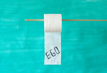 Egoistic panic buying of toilet paper, shortage of sanitary products, corona virus, covid 19 epidemic