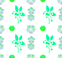 Image without seams. Beautiful pattern on the theme of flowers. Pattern consisting of a picture. Ideal for wallpapers, gift boxes, prints, textiles and so on.