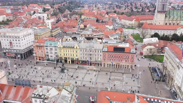Zagreb Earthquake during COVID19 Corona Virus - Aerial footage