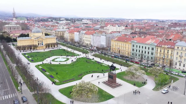 Zagreb Earthquake during COVID19 Corona Virus - Aerial footage