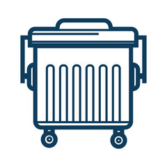 Electric convector batteries for heating house, heater icon