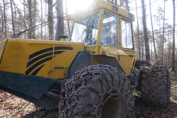 Harvester im Wald