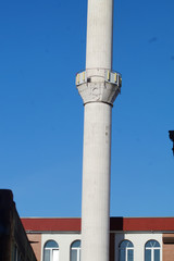 Minarett der Fatih-Moschee in Mülheim an der Ruhr