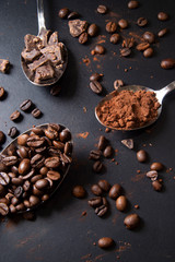 Caffè cacao e cioccolata