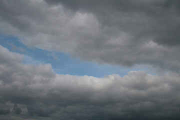 cloudy sky and billowing clouds