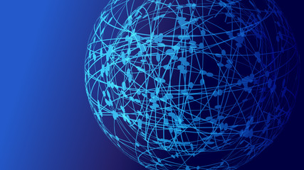 5GネットワークサイバーコミュニケーションITイメージ背景