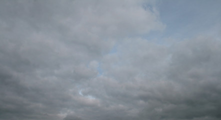 cloudy sky and billowing clouds