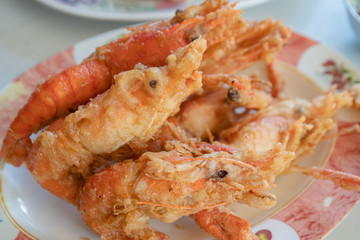 vigetable fried snack on lunch