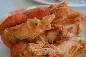 vigetable fried snack on lunch