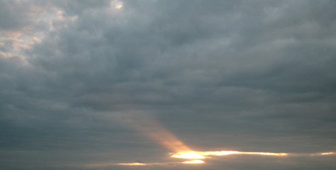 Fototapeta na wymiar cloudy sky and billowing clouds