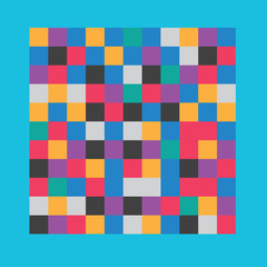 colorful pixel censorship pattern - vector illustration