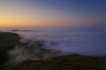 Sunrise above Gordale Scar, Malham, in the Yorkshire Dales National Park