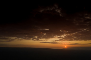 Sunrise over yorkshire dales valley near Arncliffe, Littondale, north yorkshire