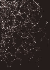 Procedural Art Network Mesh background illustration