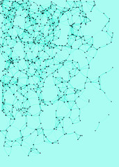 Procedural Art Network Mesh background illustration