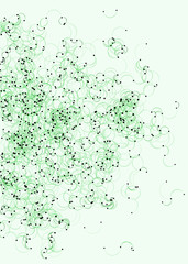 Procedural Art Network Mesh background illustration