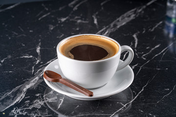 americano on marble 